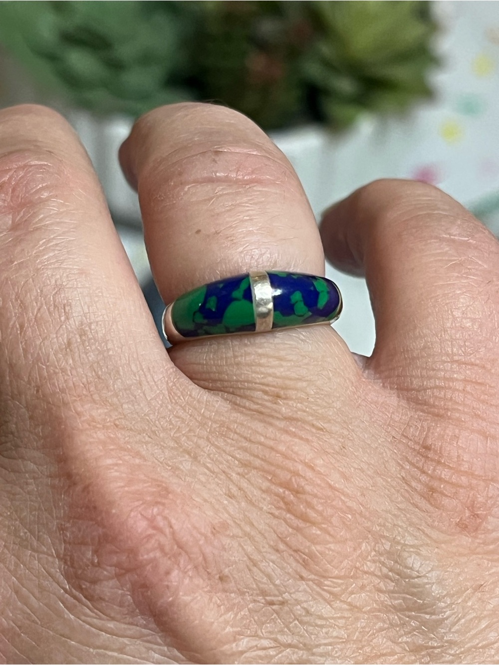 Sterling Azurite Ring - Picture 7 of 14